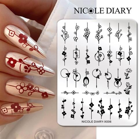 Nicole Diary metal stampa tabakası X006 (56253)