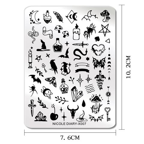 Nicole Diary metal stampa tabakası X007 (56254)