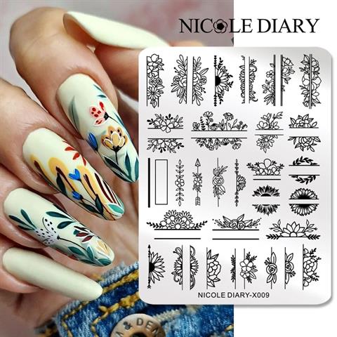 Nicole Diary metal stampa tabakası X009 (56256)