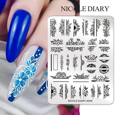 Nicole Diary metal stampa tabakası X009 (56256)