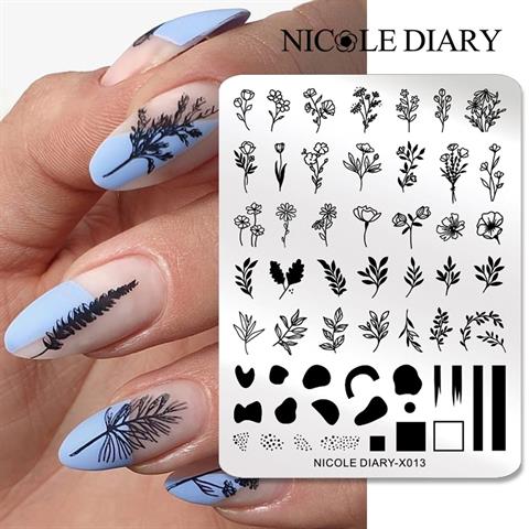 Nicole Diary metal stampa tabakası X013 (56260)