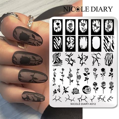 Nicole Diary metal stampa tabakası X012 (56259)