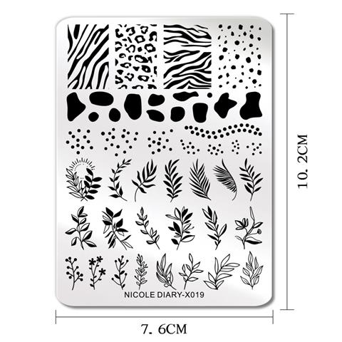 Nicole Diary metal stampa tabakası X019 (56890)