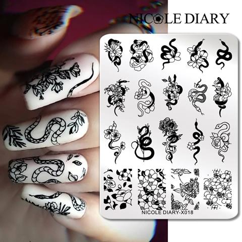 Nicole Diary metal stampa tabakası X018 (56889)