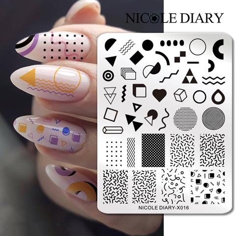 Nicole Diary metal stampa tabakası X016 (56513)