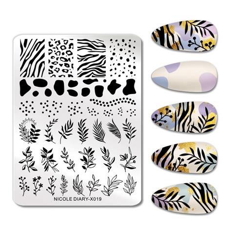 Nicole Diary metal stampa tabakası X019 (56890)