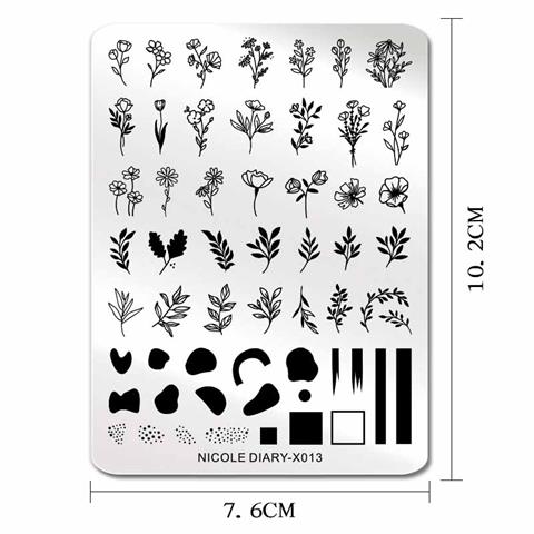Nicole Diary metal stampa tabakası X013 (56260)