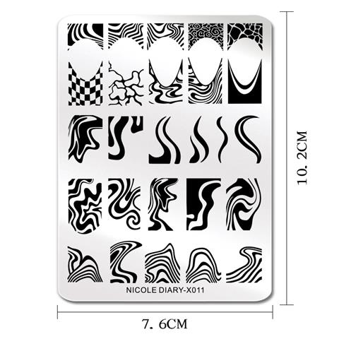 Nicole Diary metal stampa tabakası X011 (56258)