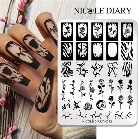 Nicole Diary metal stampa tabakası X012 (56259)