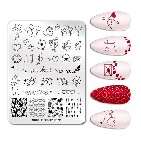 Nicole Diary metal stampa tabakası X022 (58072)