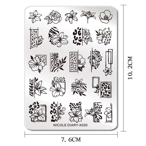 Nicole Diary metal stampa tabakası X020 (57429)