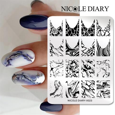 Nicole Diary metal stampa tabakası X023 (58073)