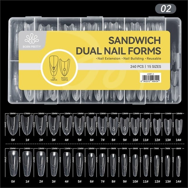 Sandwich Dual Nail Form OVAL (63287-2)