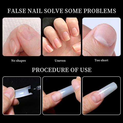 Square Naturel Uç Tips (500 adet) 55385-3