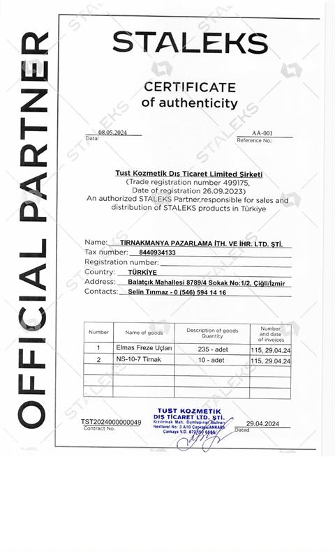 Staleks Diamond Expert seri freze ucu FA40B016/4