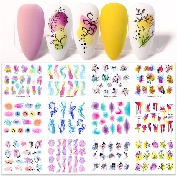 Su transferli nail art sticker D012 (52377-4)