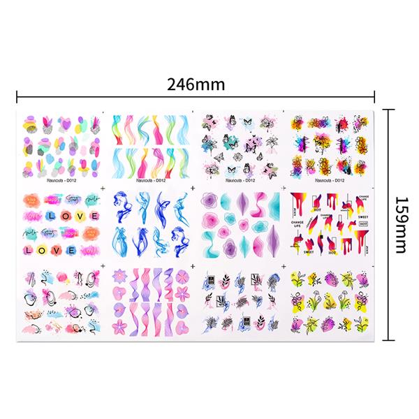 Su transferli nail art sticker D012 (52377-4)