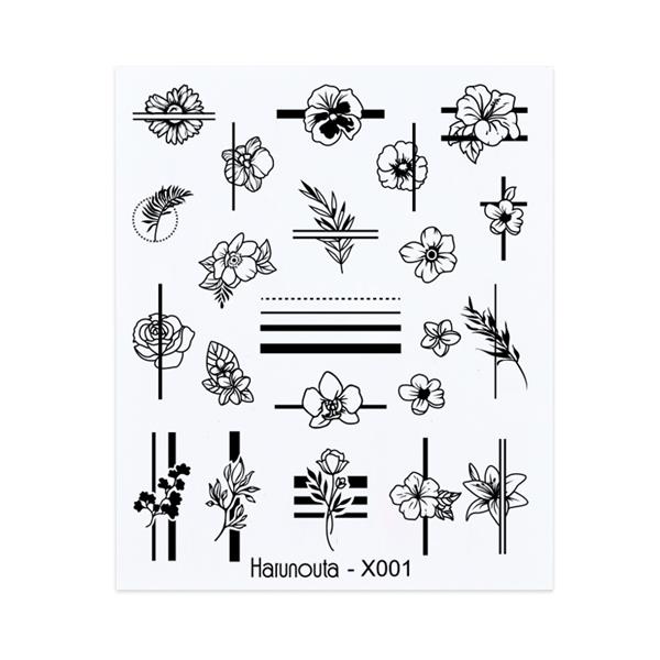 Su transferli nail art sticker X001 (49831-1)