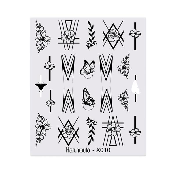 Su transferli nail art sticker X010 (49831-10)