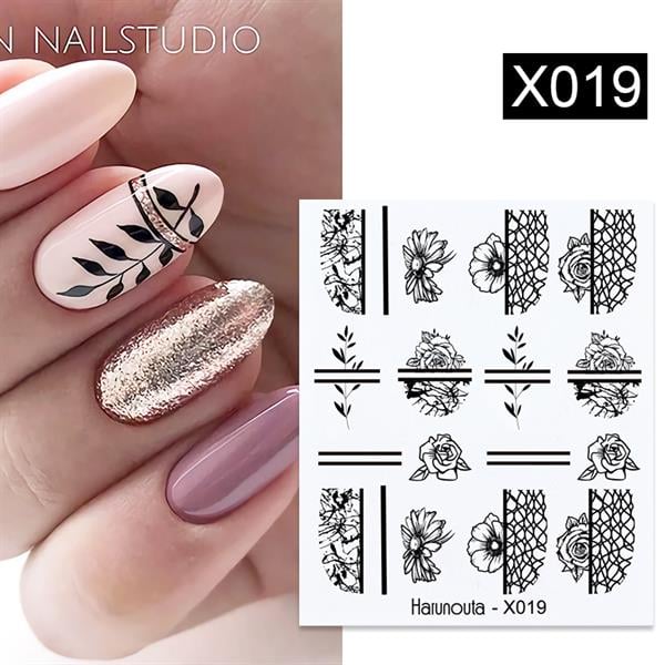 Su transferli nail art sticker X019 (49831-19)