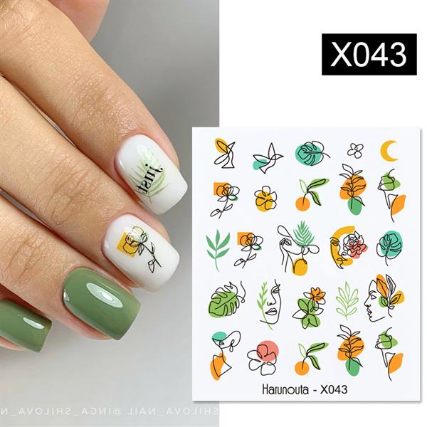 Su transferli nail art sticker X043 (50127-1)