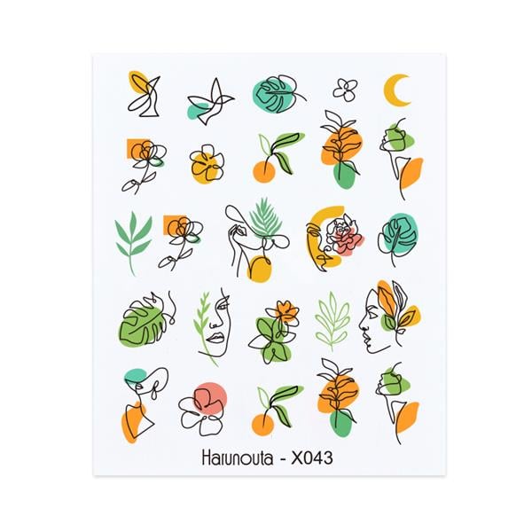 Su transferli nail art sticker X043 (50127-1)