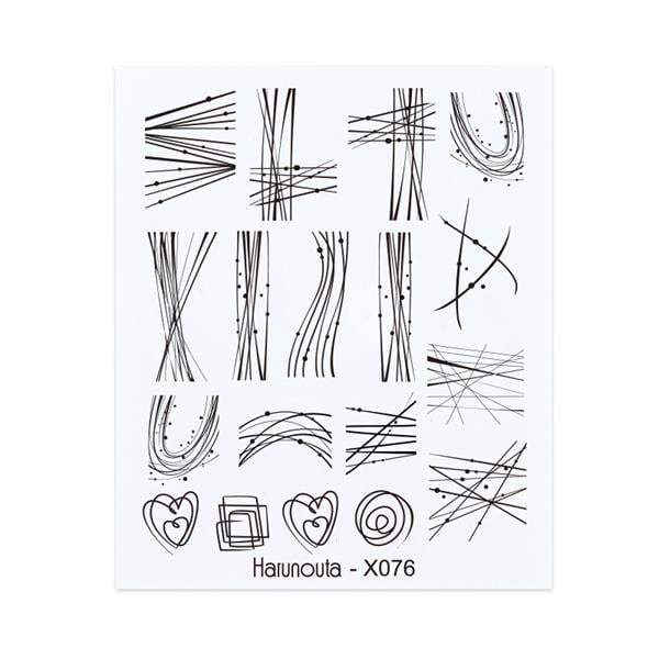 Su transferli nail art sticker X076 (50127-34)