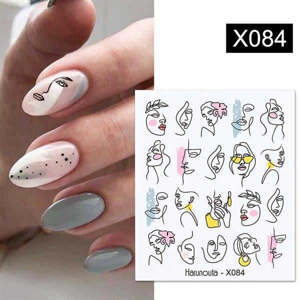 Su transferli nail art sticker X084 (52340-4)