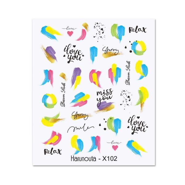 Su transferli nail art sticker X102 (53013-2)