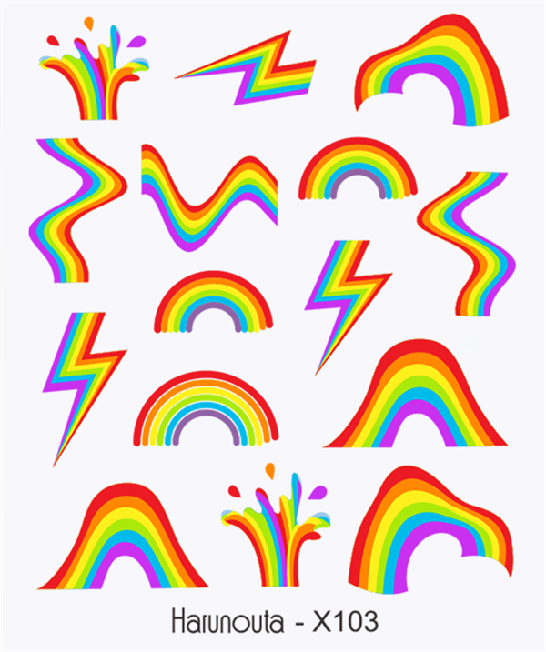 Su transferli nail art sticker X103 (53013-3)