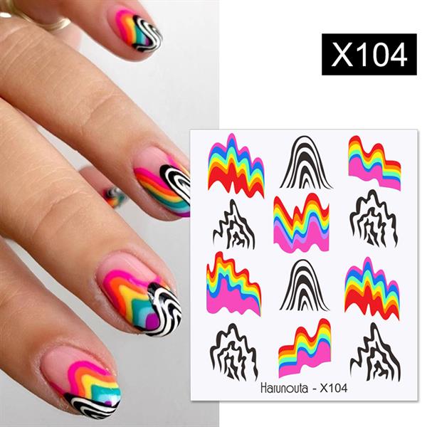 Su transferli nail art sticker X104 (53013-4)