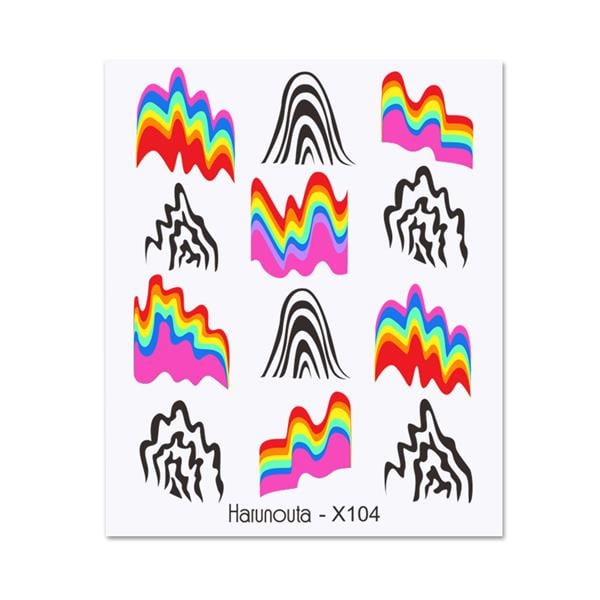 Su transferli nail art sticker X104 (53013-4)