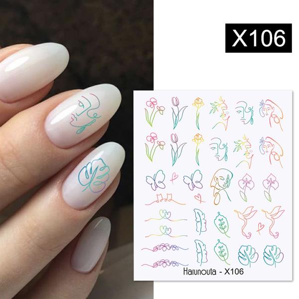 Su transferli nail art sticker X106 (53013-6)