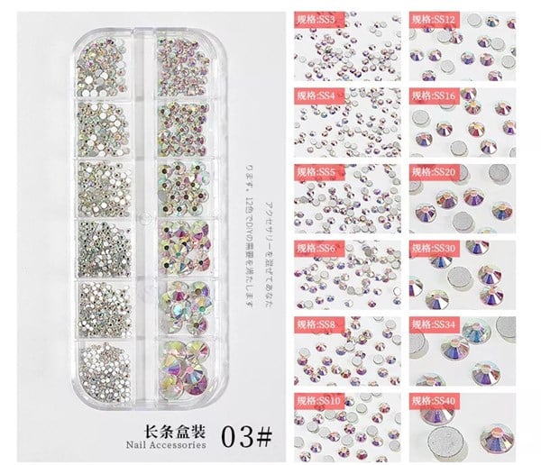 Tırnak Süsleme Nail Art Taş F727-3