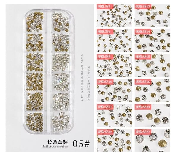Tırnak Süsleme Nail Art Taş F727-5