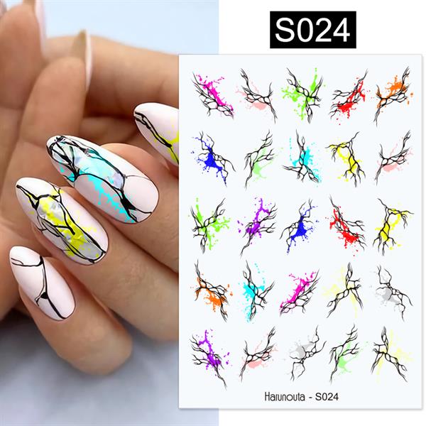Üç boyutlu yapışkanlı sticker S024 (54154-8)