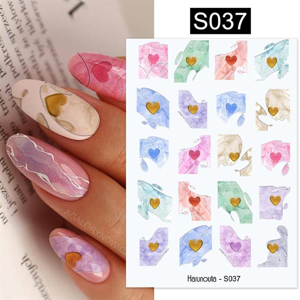 Üç boyutlu yapışkanlı sticker S037 (55706-8)