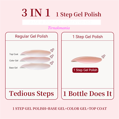 URSUGAR 12 ml 3in1 Kalıcı Oje UR-S08 (60018)
