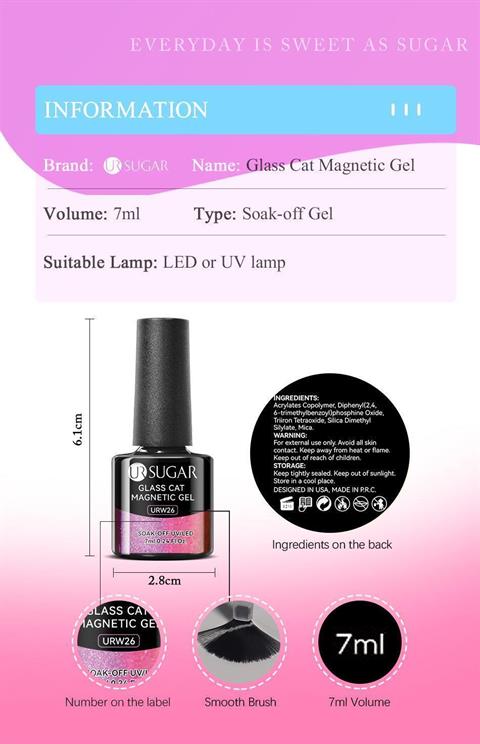 Ursugar Glass Cat Kedi gözü Kalıcı oje URW030 (56911)