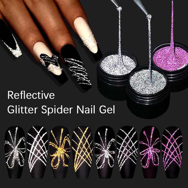 Ursugar Reflektif Glitter Spider Gel UR-02 (52255)