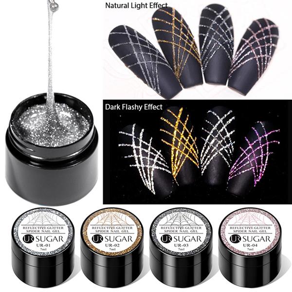 Ursugar Reflektif Glitter Spider Gel UR-02 (52255)
