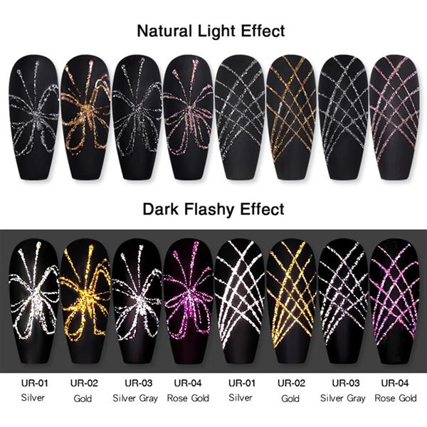 Ursugar Reflektif Glitter Spider Gel UR-02 (52255)