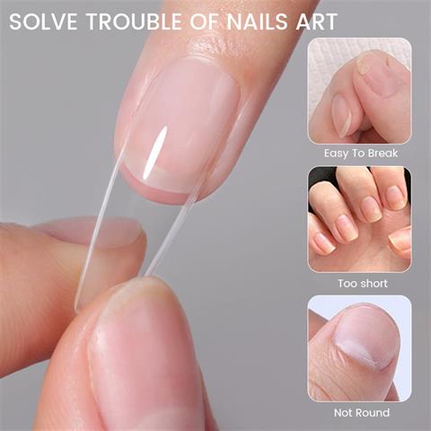 Yeni nesil jel destekli Medium Stiletto tips 550 Adet (55564-02)