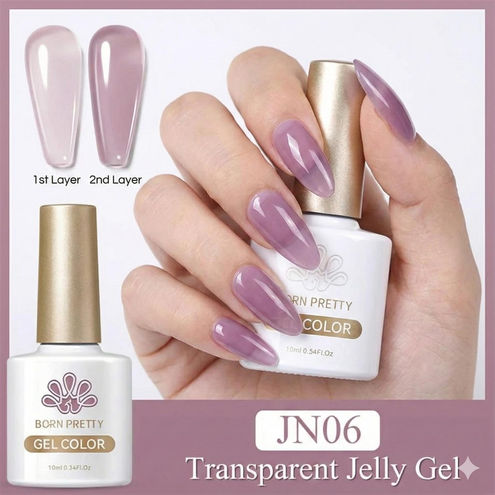BORN PRETTY 10ml Jelly Nude Seri Kalıcı Oje JN06 (56347)