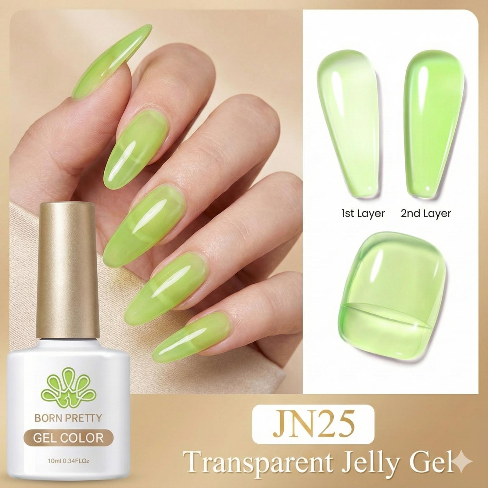 BORN PRETTY 10ml Jelly Nude Seri Kalıcı Oje JN25 (56347)