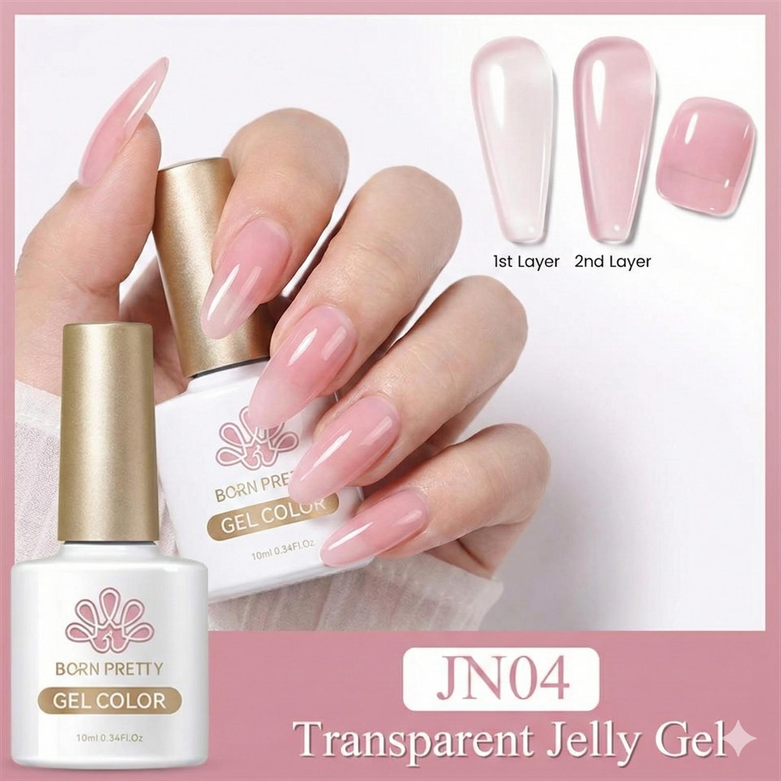BORN PRETTY 10ml Jelly Nude Seri Kalıcı Oje JN04 (56347)