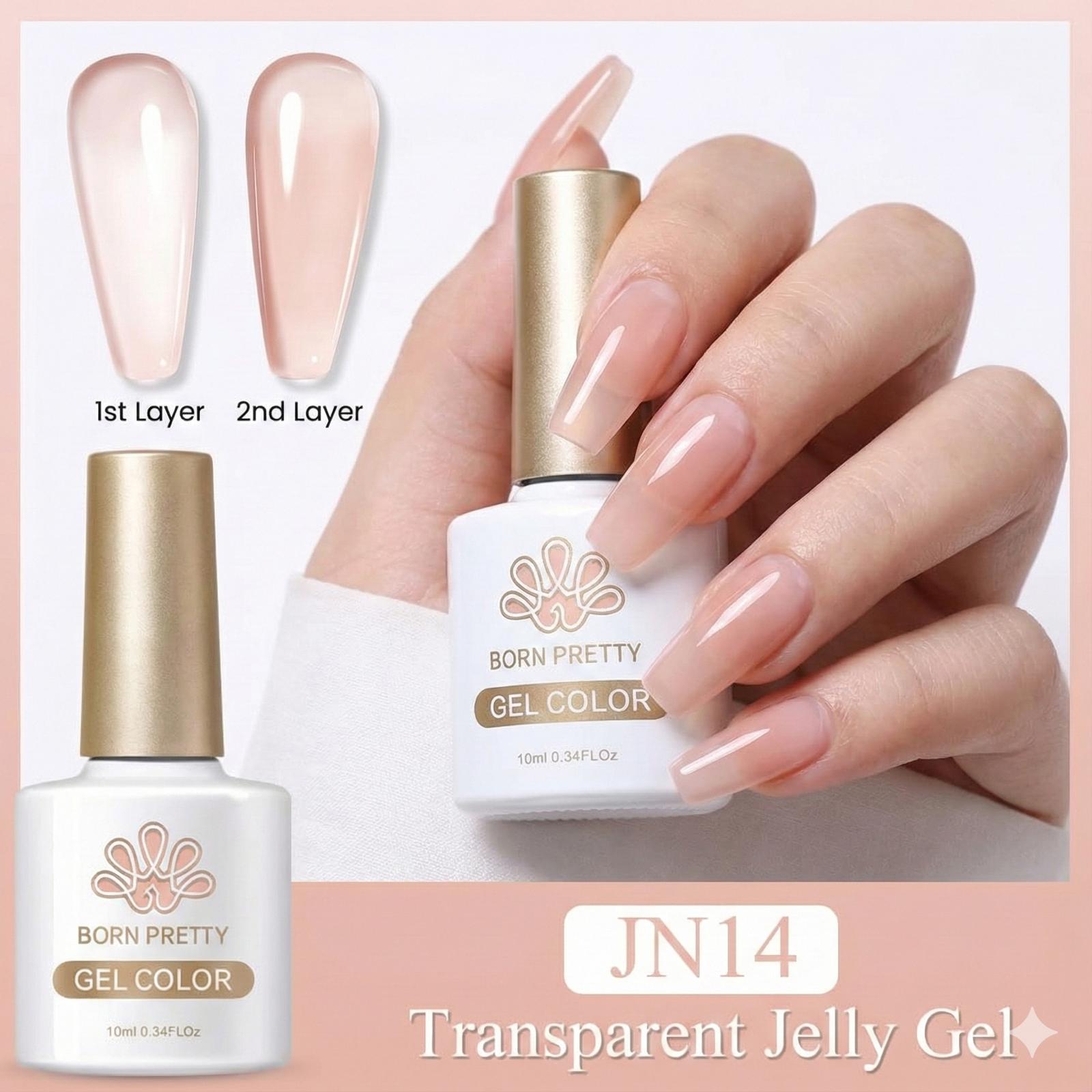 BORN PRETTY 10ml Jelly Nude Seri Kalıcı Oje JN14 (56347)