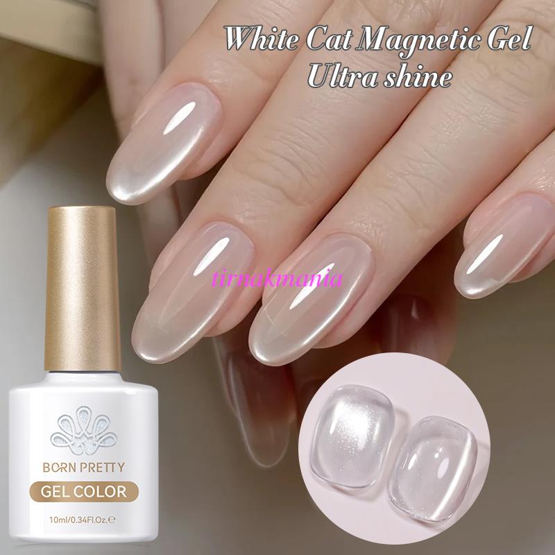 BORN PRETTY 10ml White Kedi Gözü Kalıcı Oje 60289