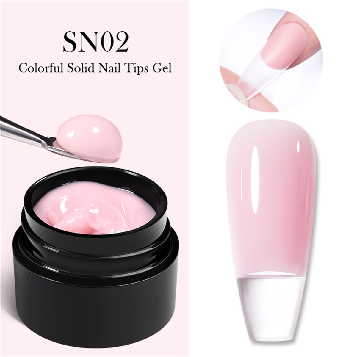Born Pretty 5 gr Solid Nail Tips Jel SN02