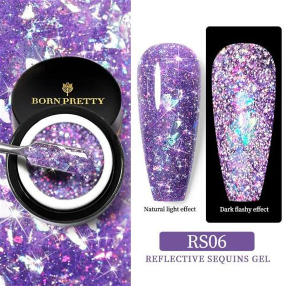 Born Pretty Reflektif Pullu UV Jel RS06 (53923-6)